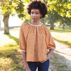 Crosby Mollie Burch Porter Dotted Top